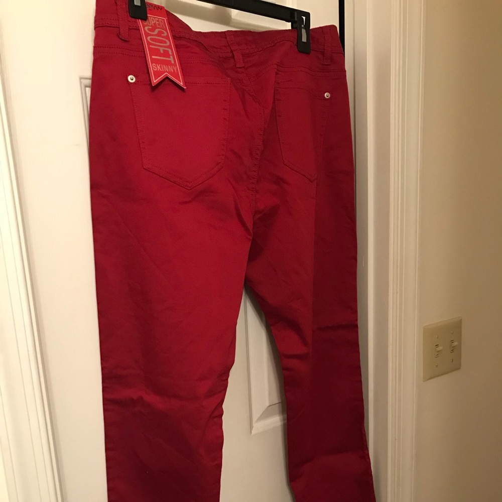 Red skinny jeans new